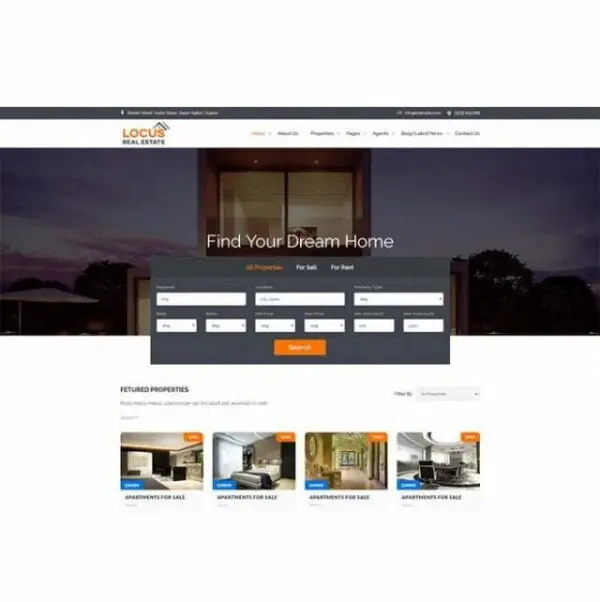 Locus Real Estate – HTML Template